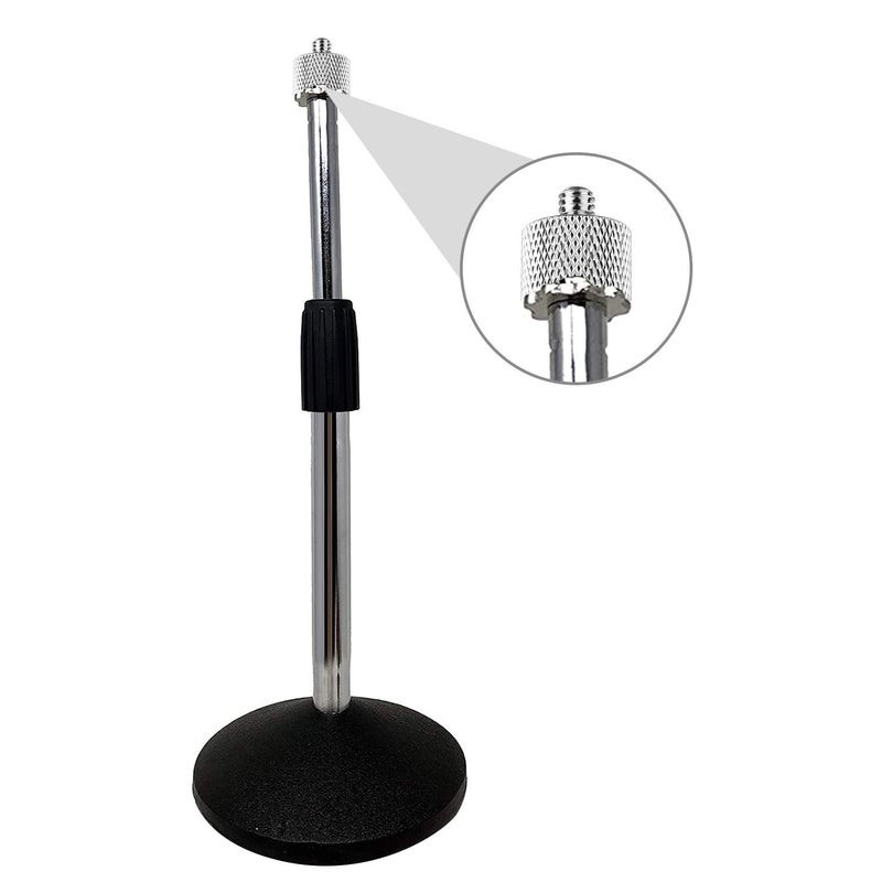 ChromLives Mic Stand Adapter, ChromLives Microphone Screw Adapter 1/4''-20 to 5/8''-27 Male to Female Threaded Mic Adapter, for Camera Monitor, Microphone Stand, 4 Pack (sliver) - Image 2